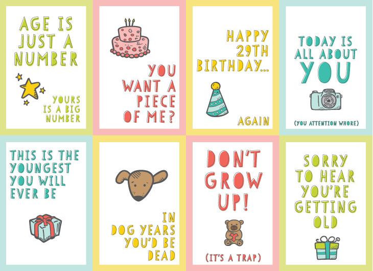 Free Funny Printable Birthday Cards
 Free Funny Printable Birthday Cards for Adults Eight