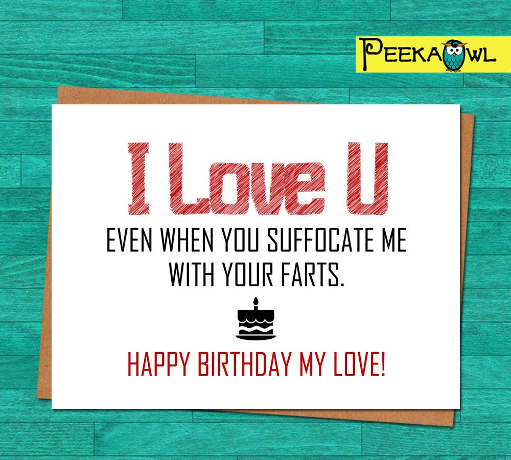 Free Funny Printable Birthday Cards
 Instant Download Funny Birthday Card Boyfriend Husband