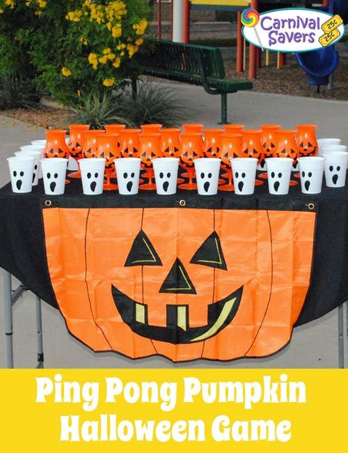 Free Halloween Party Game Ideas
 Halloween Game Ping Pong Pumpkin Battery powered tea