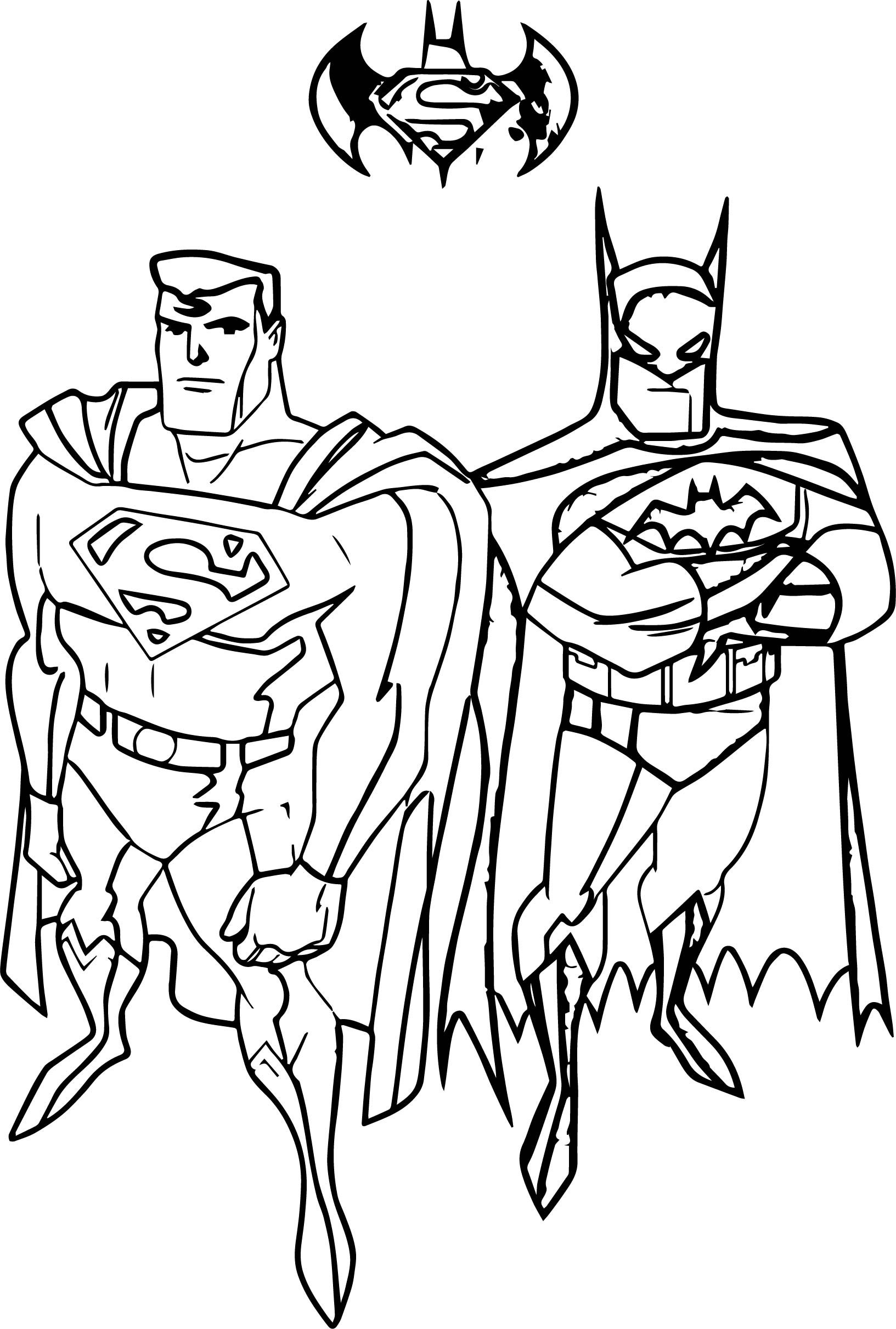 Free Printable Batman Coloring Pages
 Batman Vs Superman Drawing at GetDrawings
