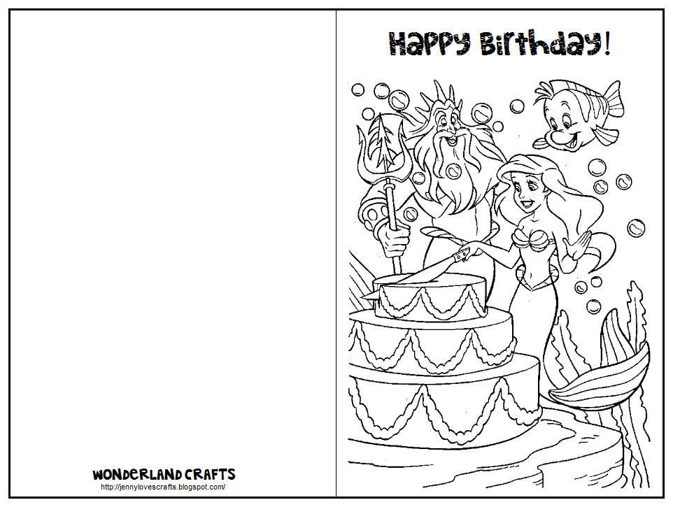 Free Printable Birthday Cards For Kids
 Wonderland Crafts Birthday Cards