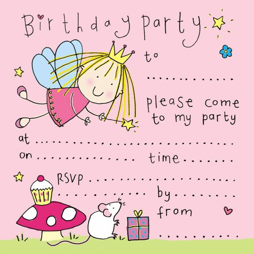 Free Printable Birthday Party Invitations
 Free Printable Fairy Birthday Party Invitation
