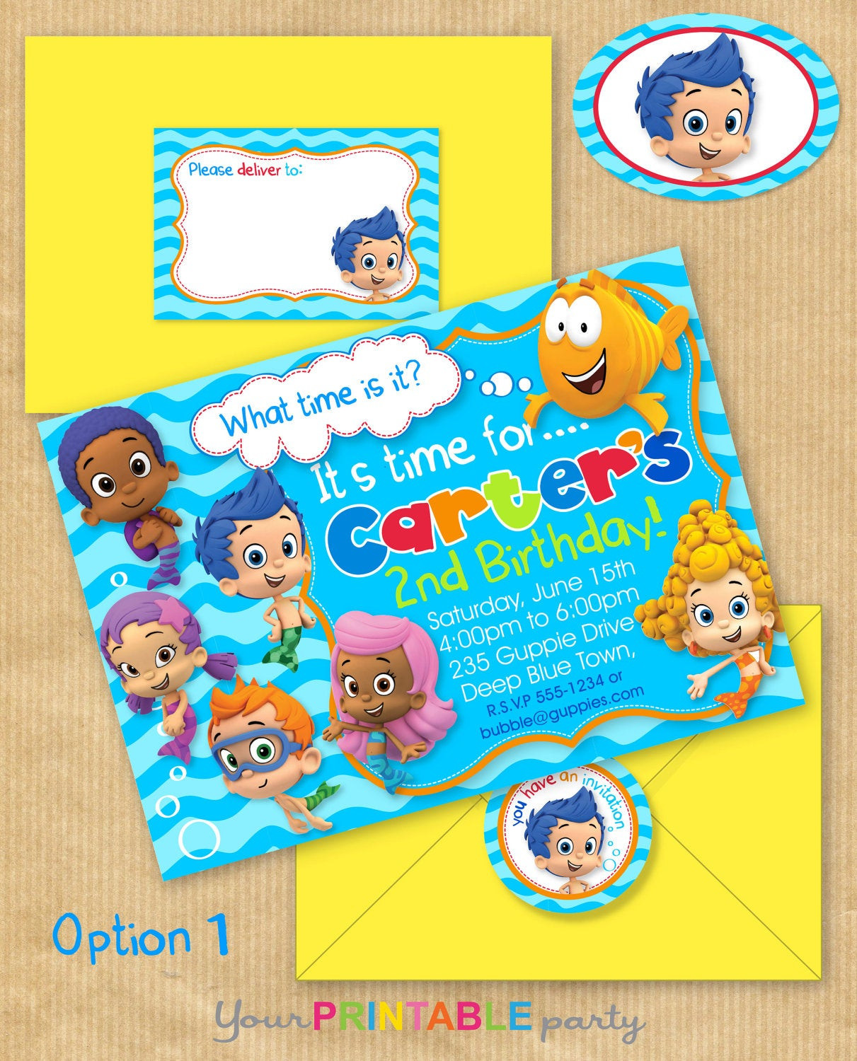 Free Printable Bubble Guppies Birthday Invitations
 301 Moved Permanently