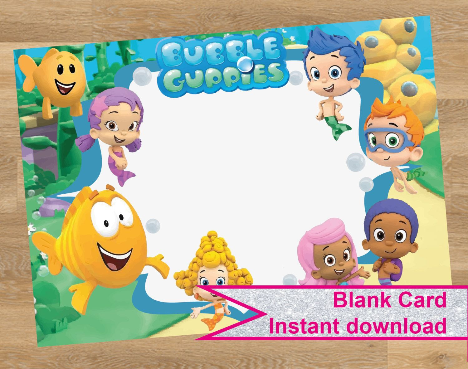 Free Printable Bubble Guppies Birthday Invitations
 Bubble Guppies Invitation Bubble Guppies card Birthday