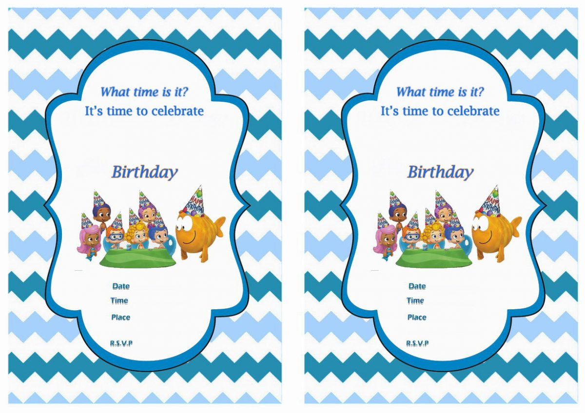 Free Printable Bubble Guppies Birthday Invitations
 Free Printable Bubble Guppies Birthday Invitations – Bagvania