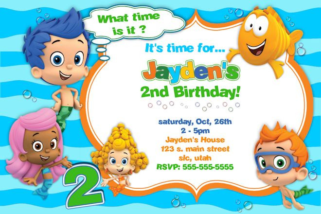 Free Printable Bubble Guppies Birthday Invitations
 Bubble Guppies Birthday Invitations Ideas – Bagvania