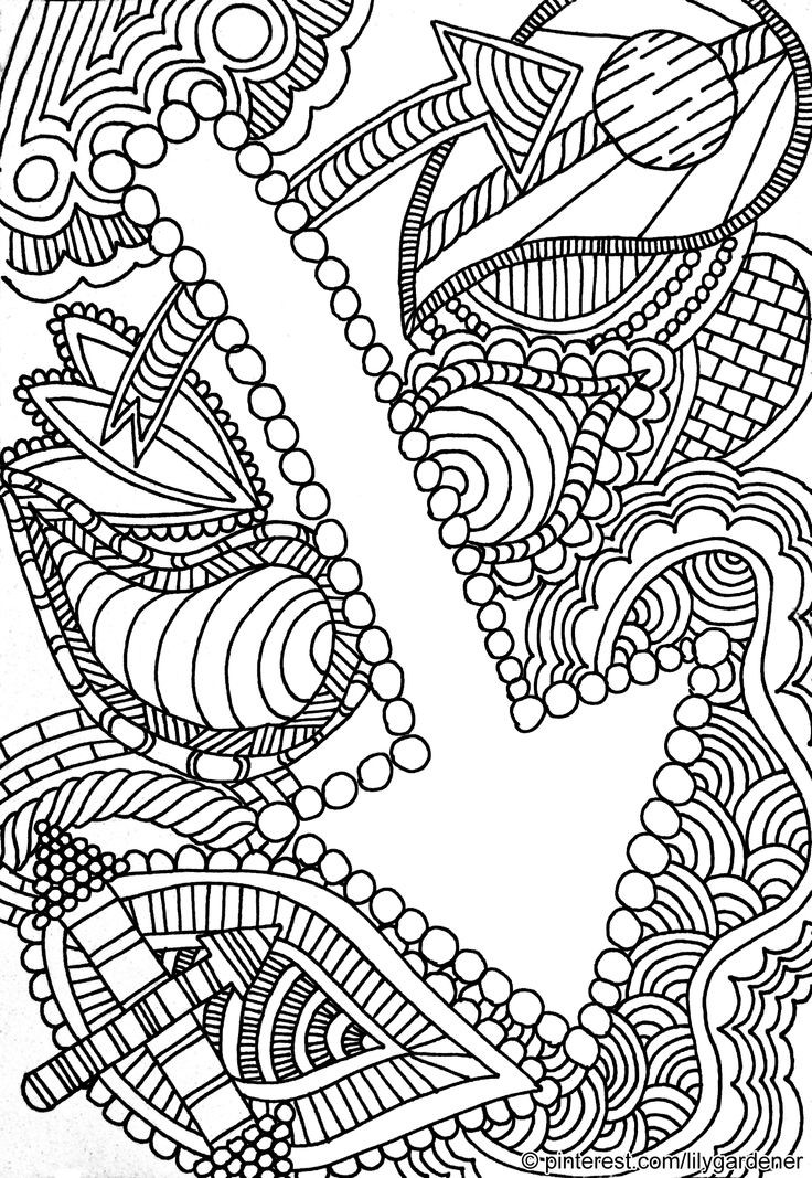 Free Printable Coloring Pages Adult
 Abstract Coloring Page for Adults high resolution free
