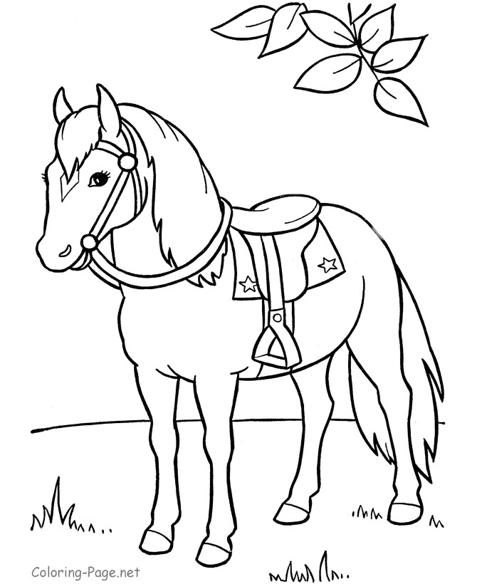 Free Printable Coloring Pages Animals
 Horse Coloring Pages Preschool and Kindergarten