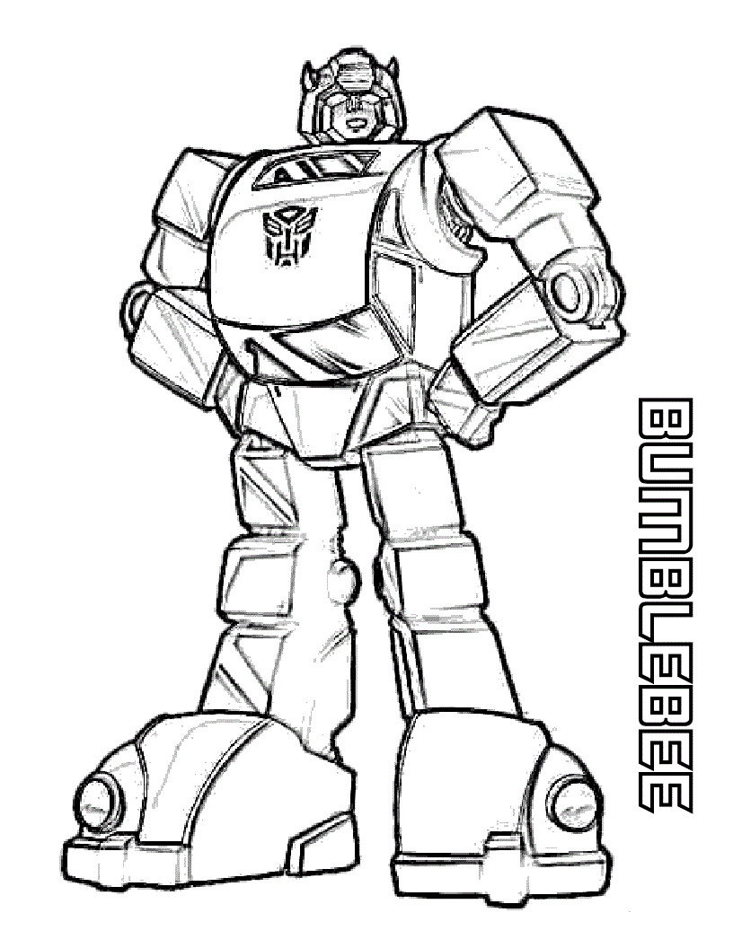 Free Printable Coloring Pages For Boys
 Bumblebee Transformer Coloring Page for Boys Printable