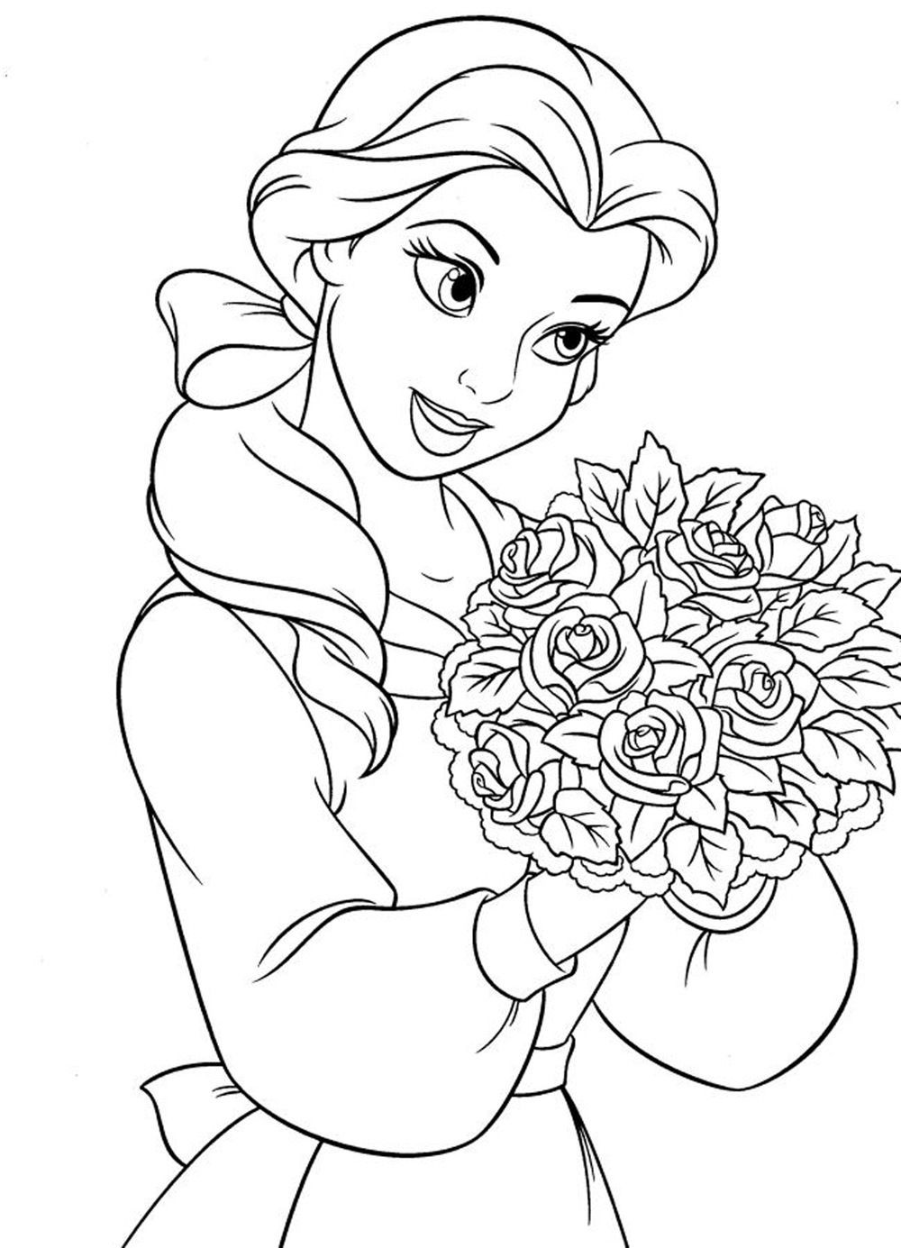 Free Printable Coloring Pages For Girls
 princess coloring pages for girls Free