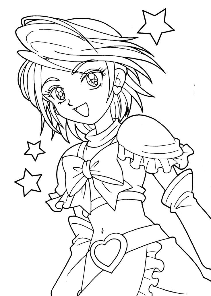 Free Printable Coloring Pages For Girls
 Pretty cure coloring pages for girls printable free