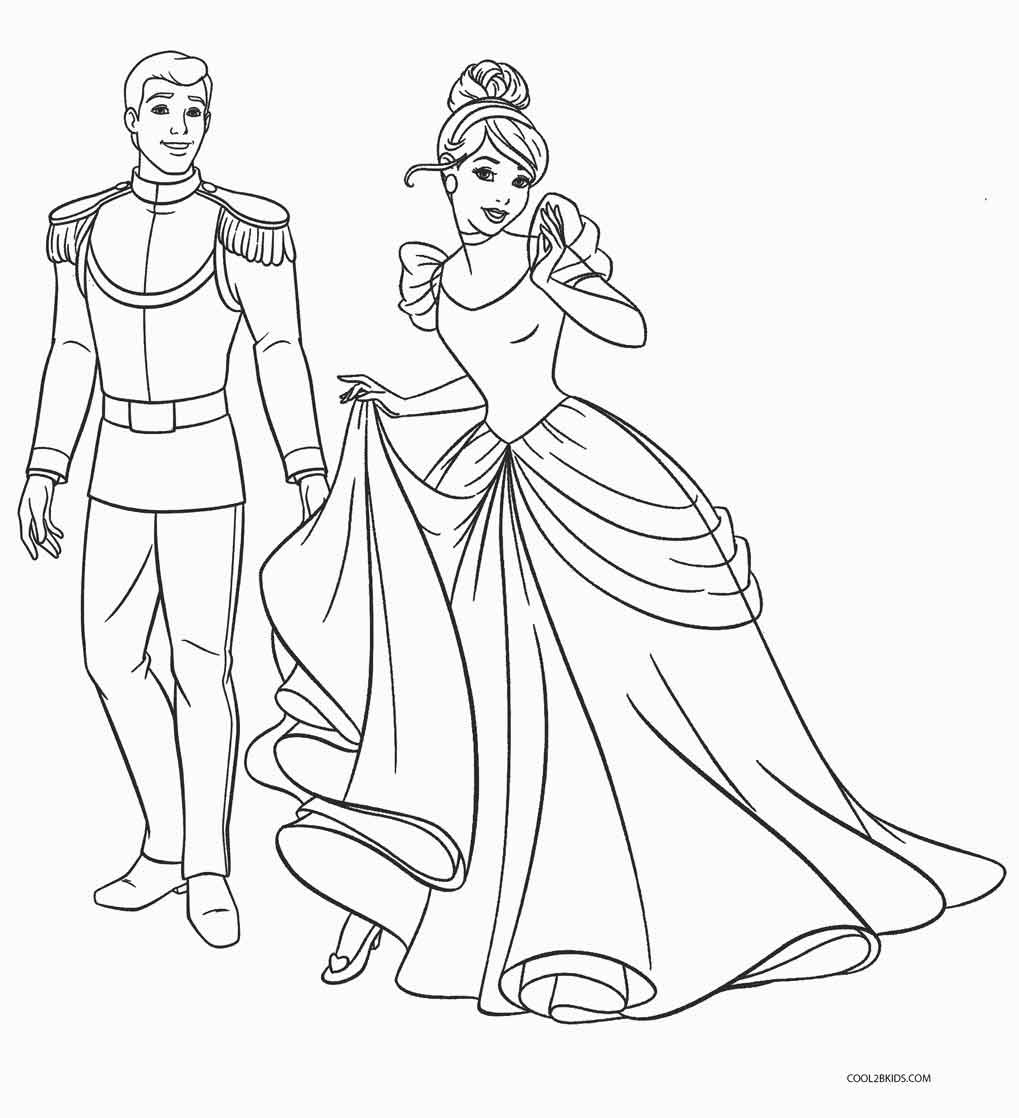 Free Printable Coloring Pages For Toddlers
 Free Printable Cinderella Coloring Pages For Kids