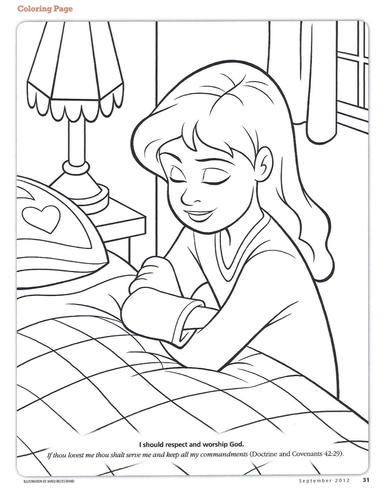 Free Printable Coloring Pages On Prayer
 Happy Clean Living Primary 3 Lesson 19