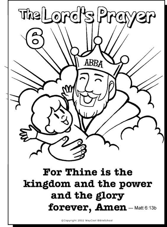 Free Printable Coloring Pages On Prayer
 Lords Prayer Coloring Page at GetColorings