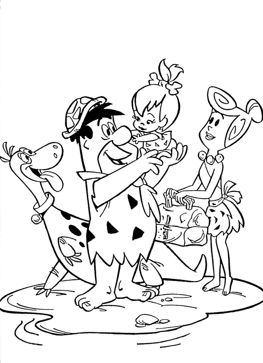 Free Printable Coloring Sheets
 Flintstones Coloring Pages