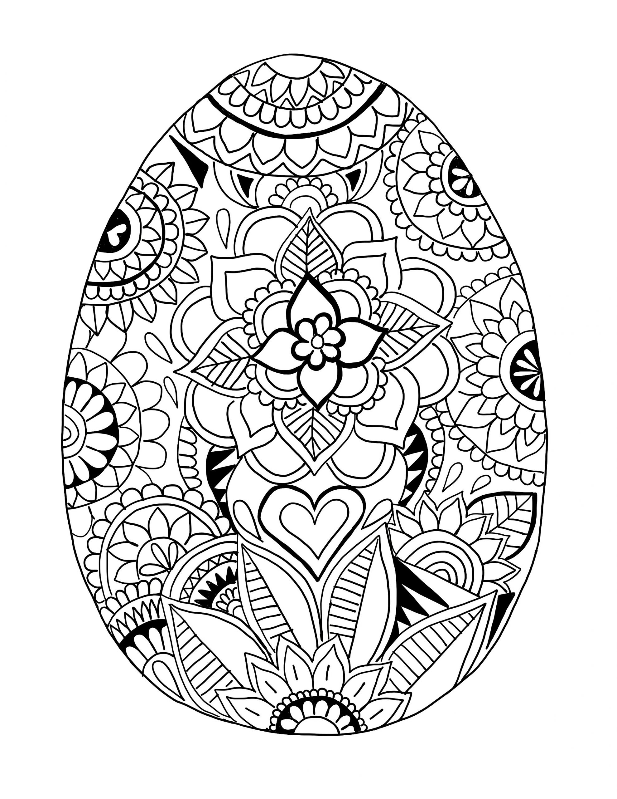 Free Printable Easter Egg Coloring Pages
 Easter Egg Printable