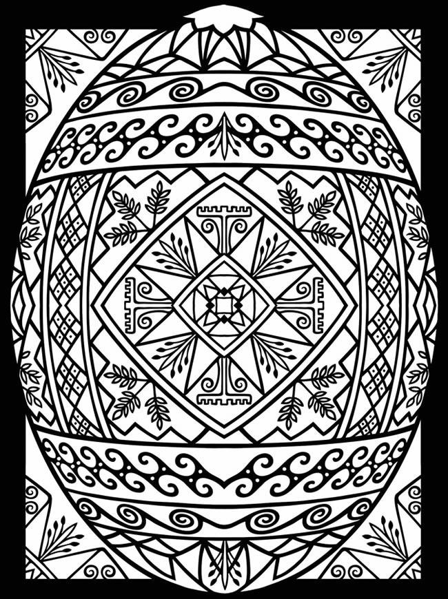 Free Printable Easter Egg Coloring Pages
 Easter