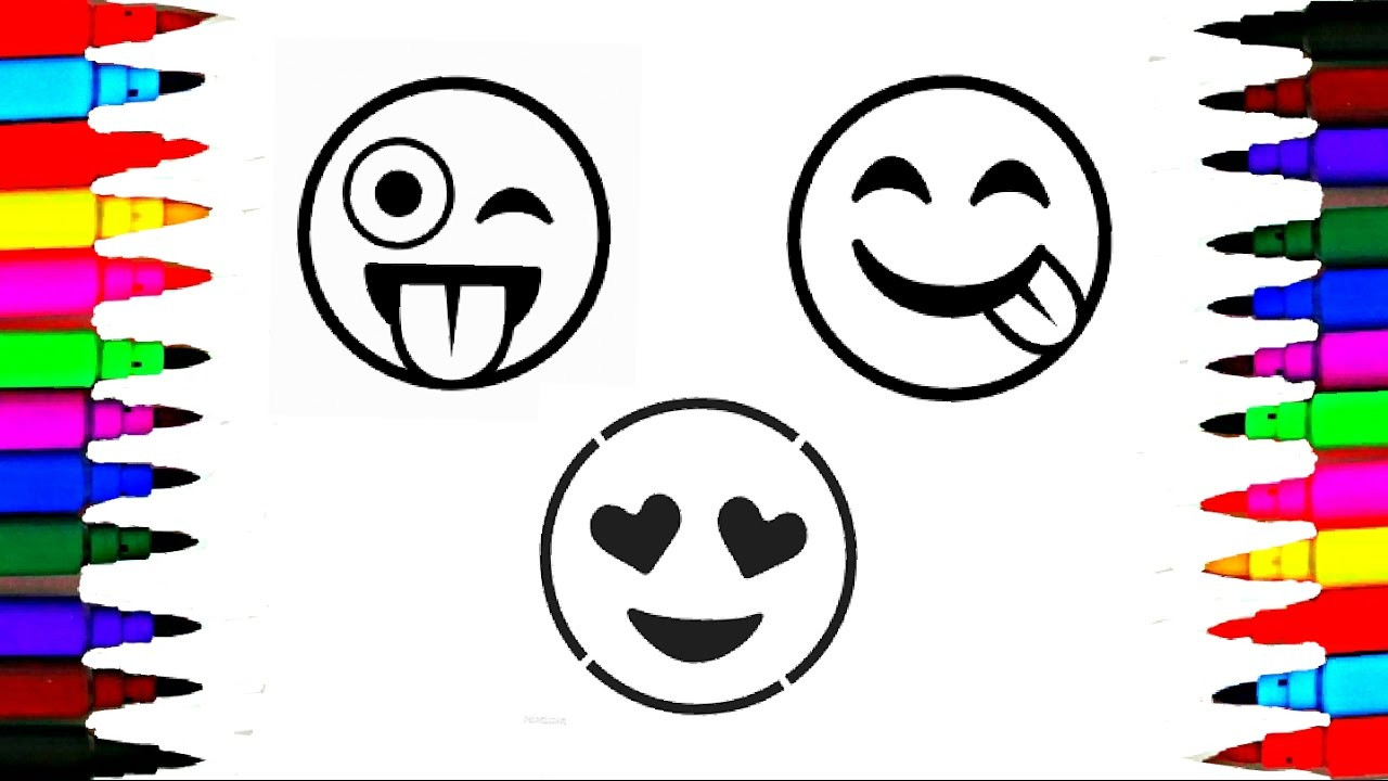 Free Printable Emoji Coloring Pages
 How To Draw and Color Emoji l Emoji Faces Coloring Pages