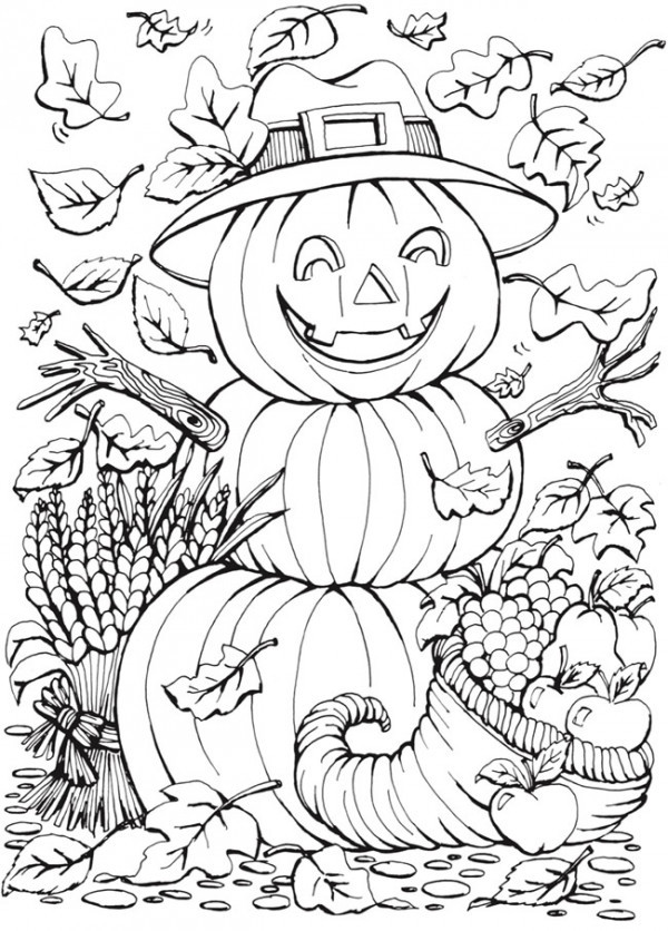 Free Printable Fall Coloring Sheets
 6 Fall Coloring Pages – Stamping