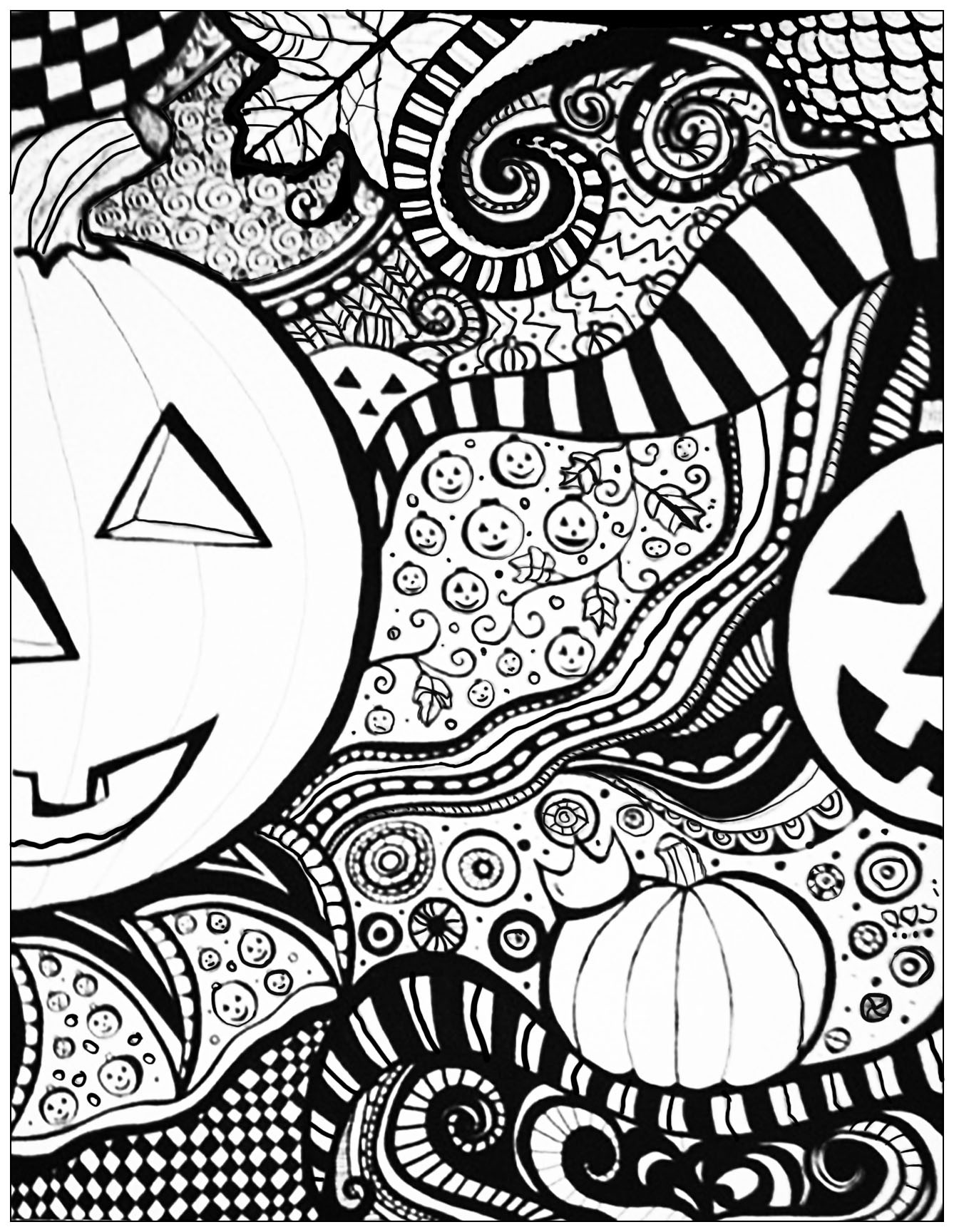 Free Printable Halloween Coloring Pages Adults
 Halloween sheet Halloween Adult Coloring Pages
