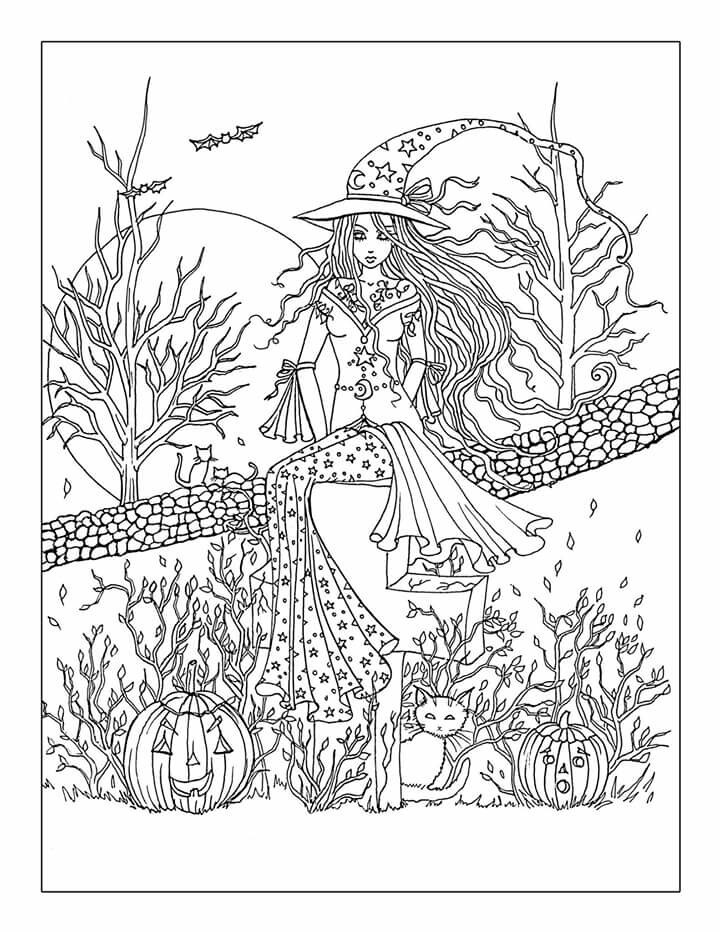 Free Printable Halloween Coloring Pages Adults
 Free Printable Halloween Coloring Page Adults AZ Coloring