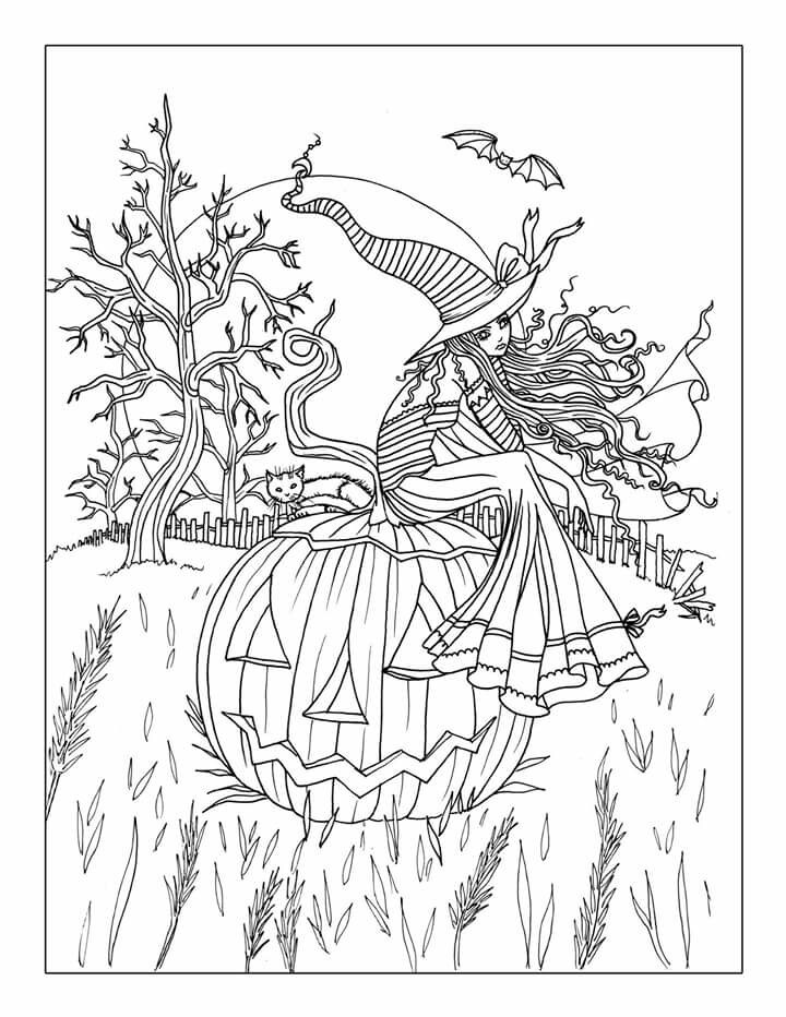 Free Printable Halloween Coloring Pages Adults
 Free Printable Halloween Coloring Pages Adults Coloring Home