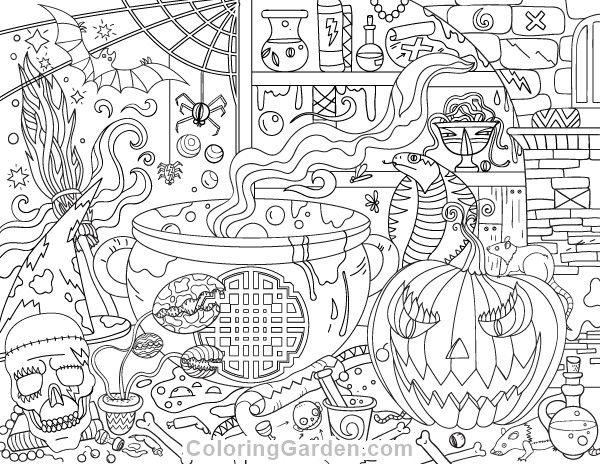 Free Printable Halloween Coloring Pages Adults
 Pin by Muse Printables on Adult Coloring Pages at