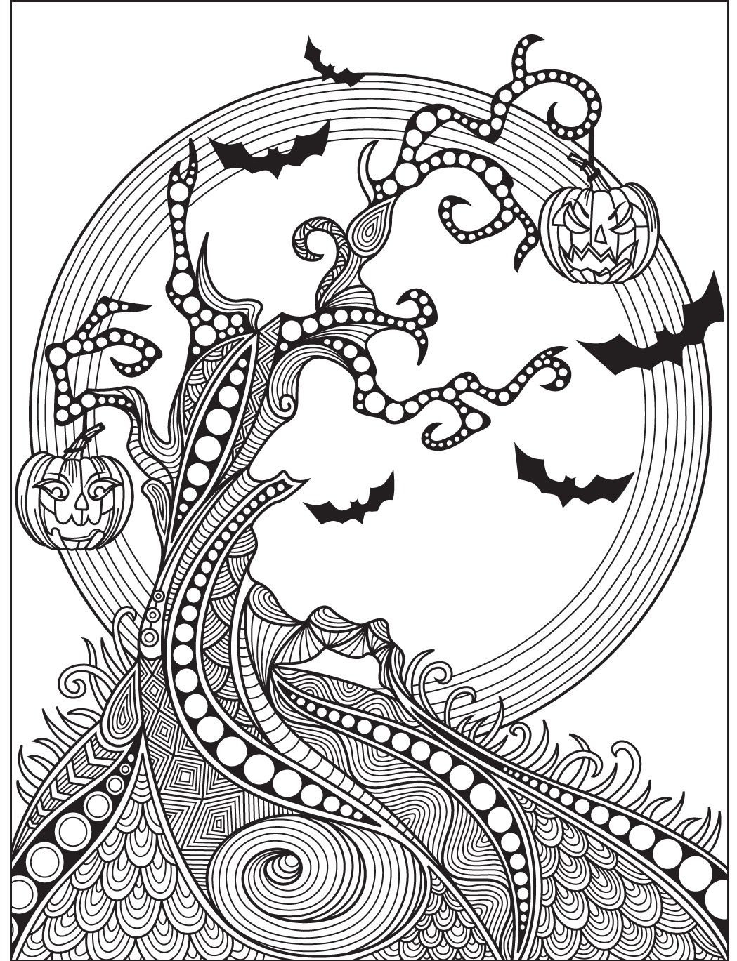 Free Printable Halloween Coloring Pages Adults
 Halloween coloring page