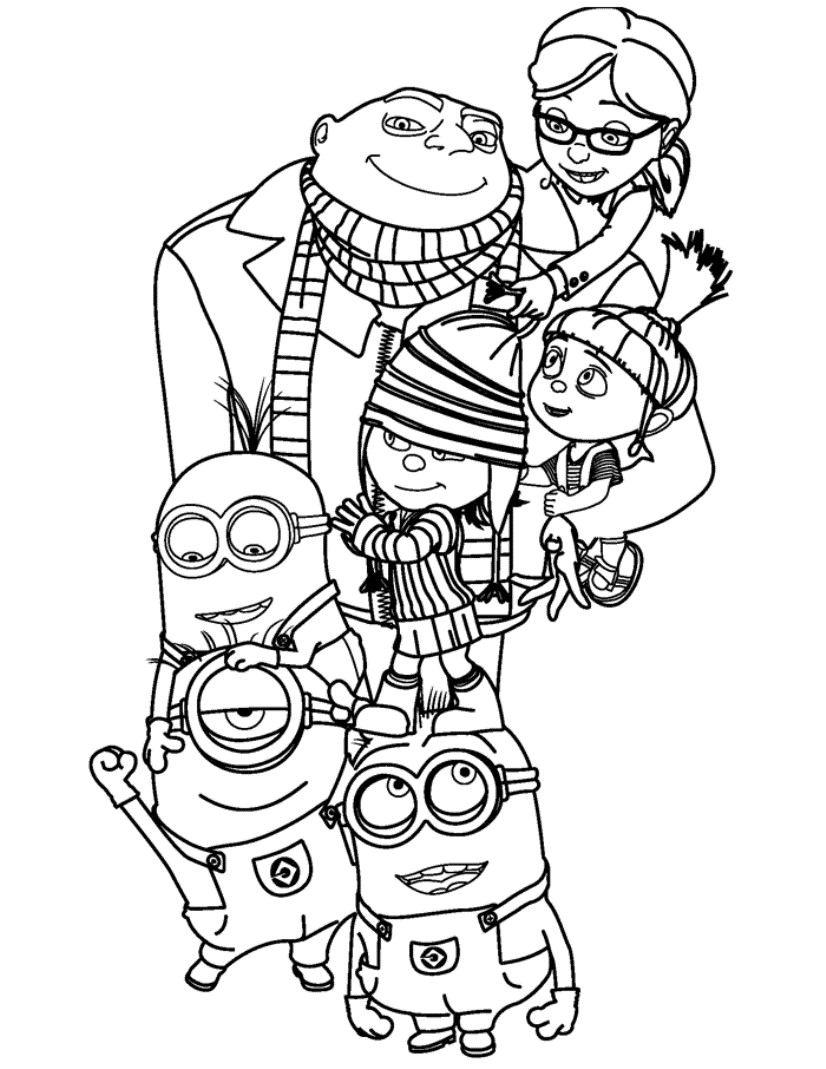 Free Printable Minions Coloring Pages
 Minion Coloring Pages Best Coloring Pages For Kids