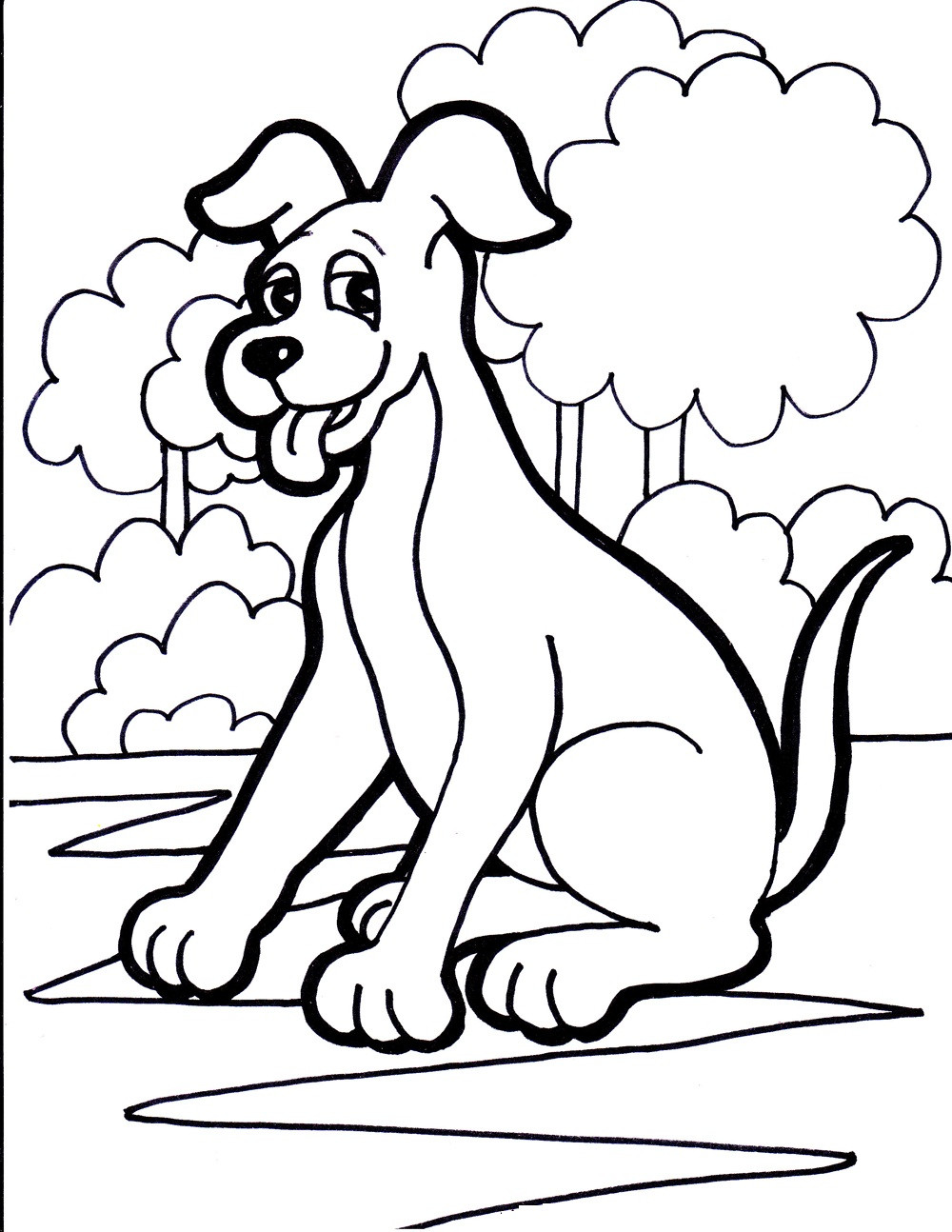 Free Printable Puppy Coloring Pages
 Free Printable Dog Coloring Pages For Kids