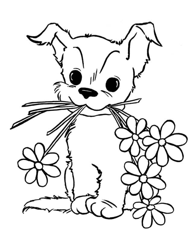 Free Printable Puppy Coloring Pages
 Cute Puppy Coloring Pages For Kids – Free Printable