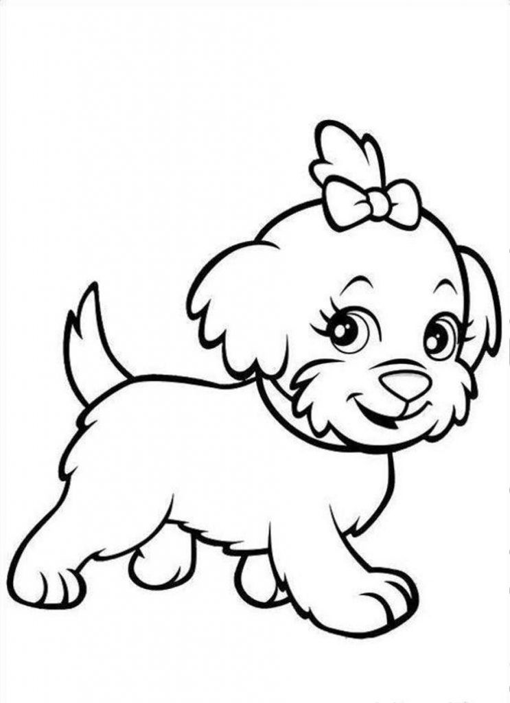 Free Printable Puppy Coloring Pages
 Free Printable Puppies Coloring Pages For Kids