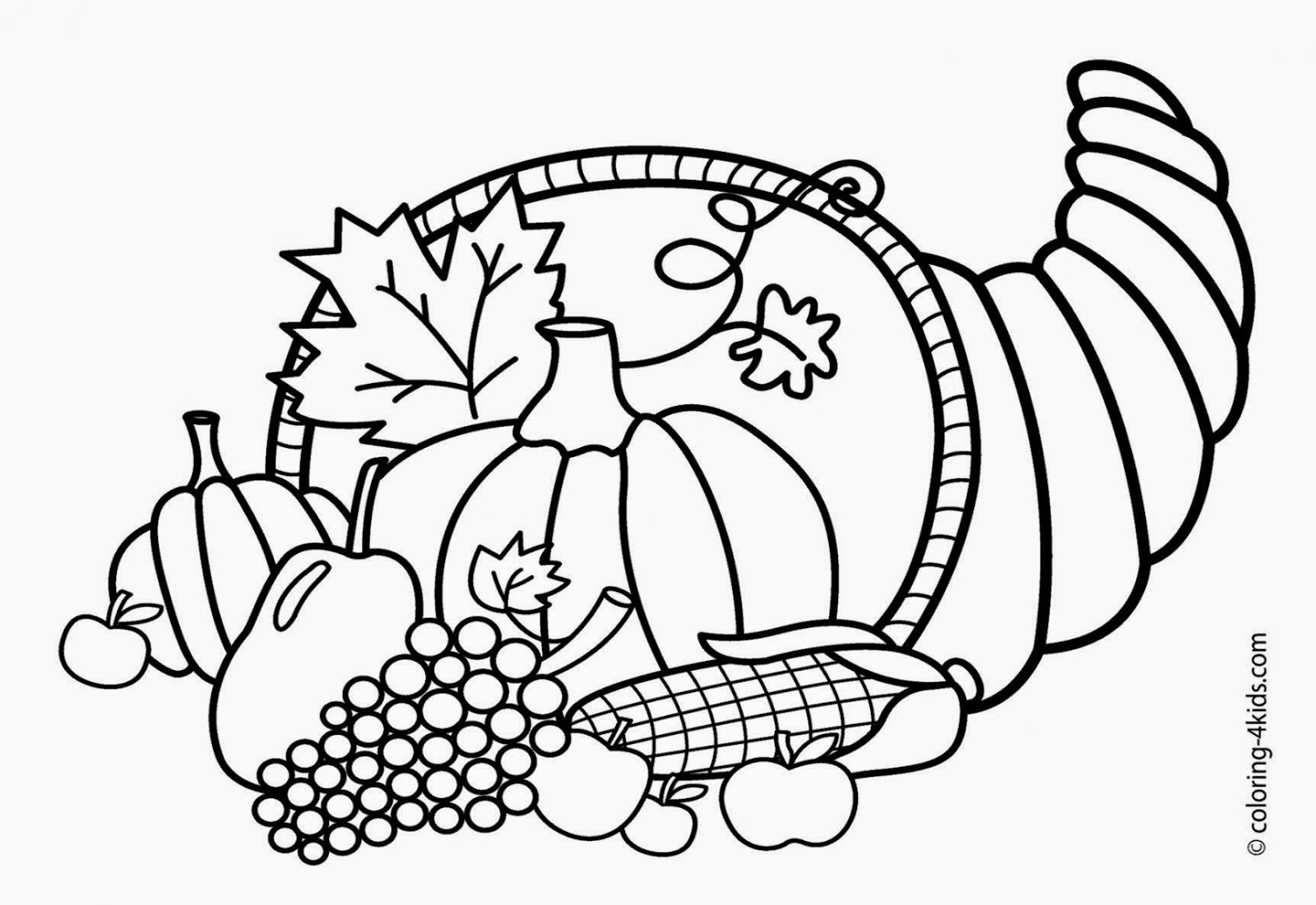 Free Printable Thanksgiving Coloring Pages
 Free Coloring Sheet