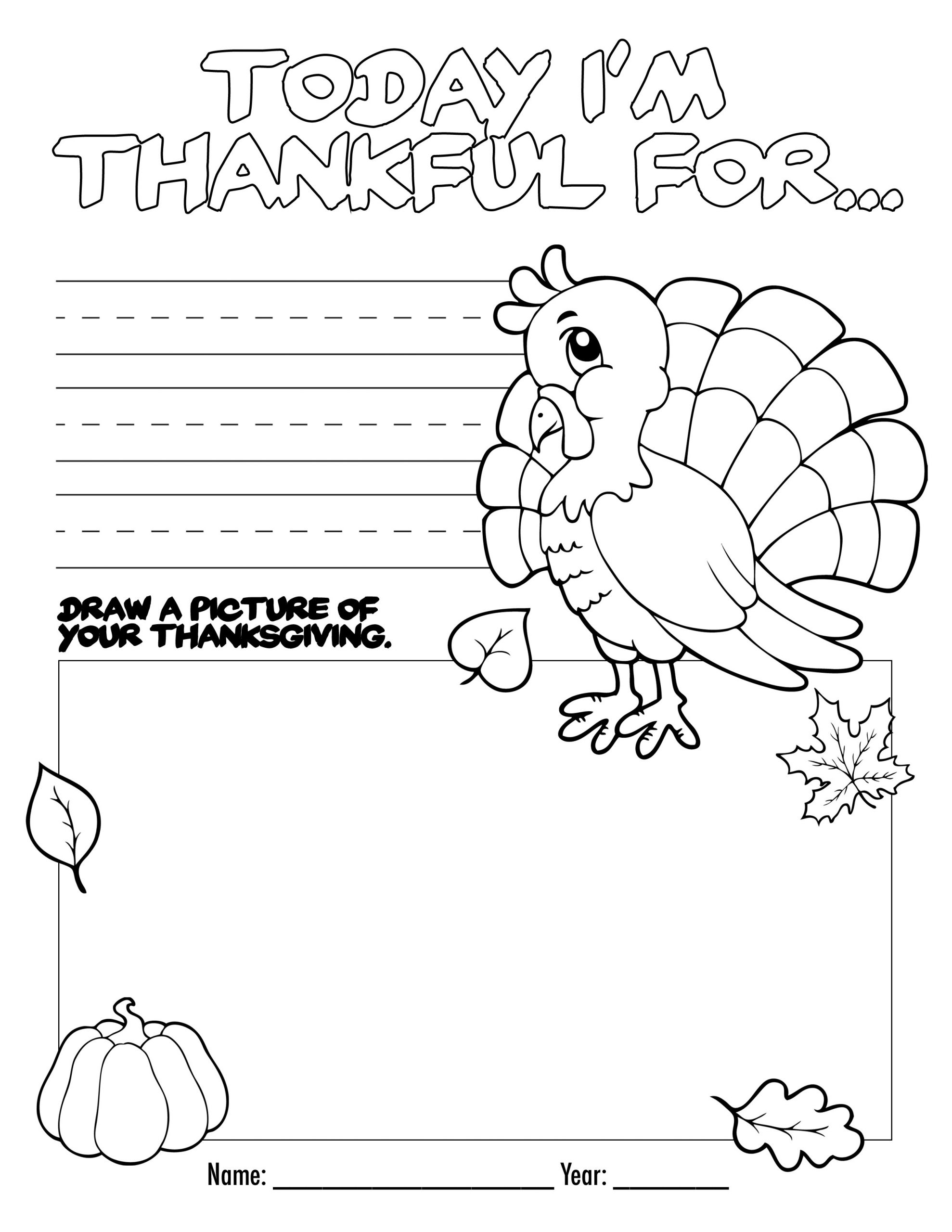 Free Printable Thanksgiving Coloring Pages
 Thanksgiving Coloring Book Free Printable for the Kids