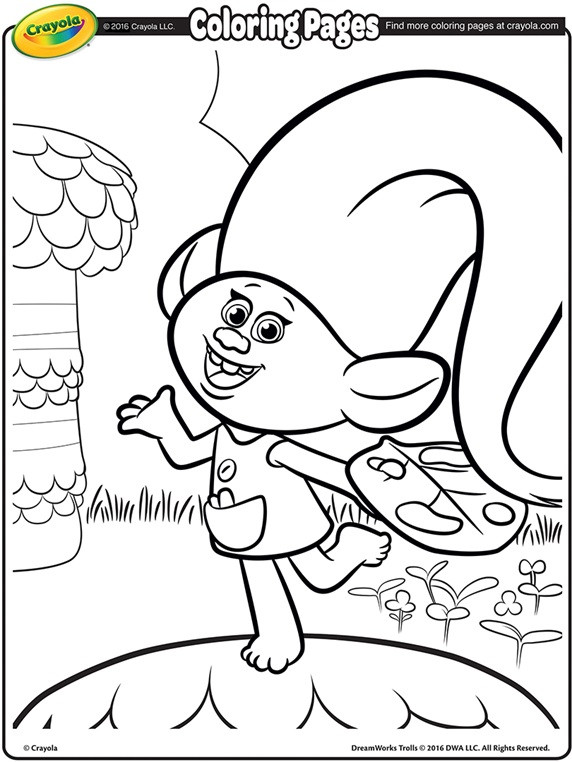 Free Printable Trolls Coloring Pages
 Trolls Harper Coloring Page