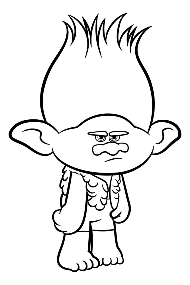Free Printable Trolls Coloring Pages
 Trolls Coloring pages