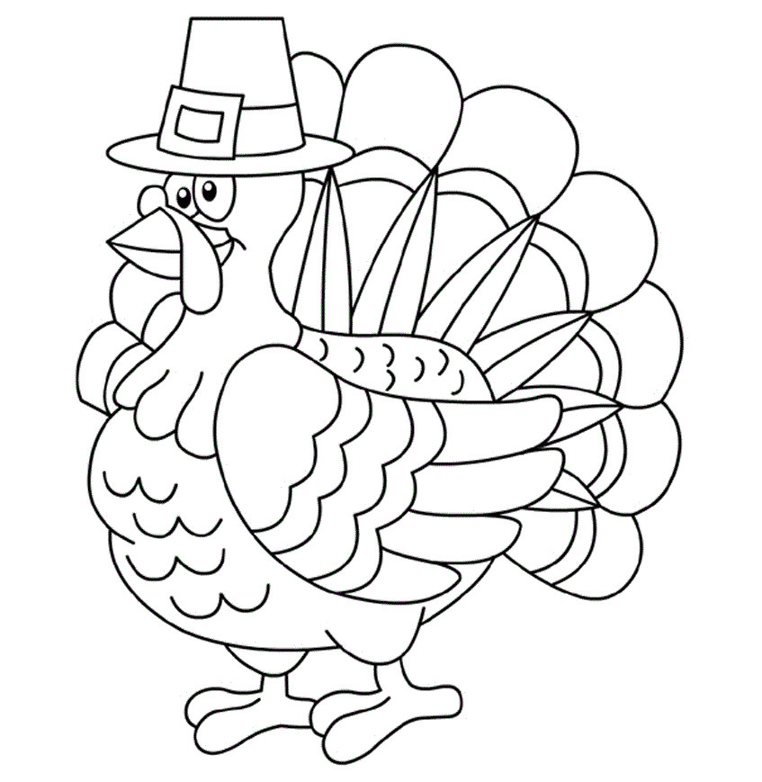 Free Printable Turkey Coloring Pages
 colours drawing wallpaper Printable Thanksgiving Coloring