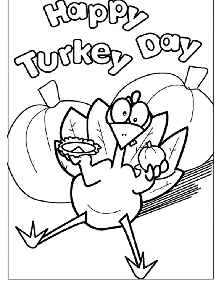 Free Printable Turkey Coloring Pages
 Turkey coloring pages for kids