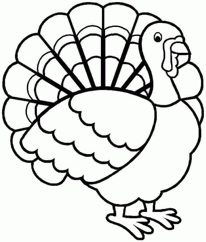 Free Printable Turkey Coloring Pages
 Turkey Coloring Pages Printable For Preschool Coloring Home