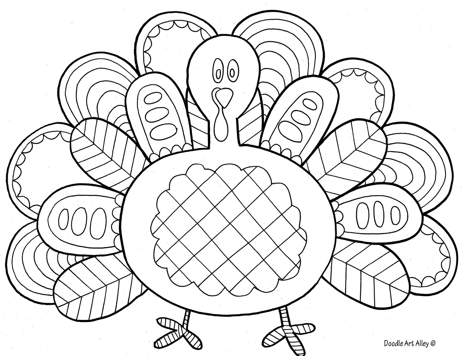 Free Printable Turkey Coloring Pages
 White Trash Mama Turkey Printable