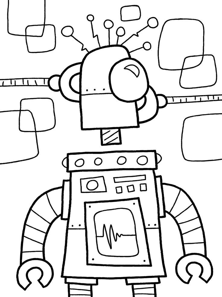 Free Toddler Coloring Pages
 Robot Coloring Pages
