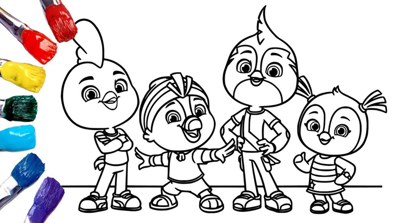 Free Toddler Coloring Pages
 Top Wing Coloring Pages for Kids [1080p]