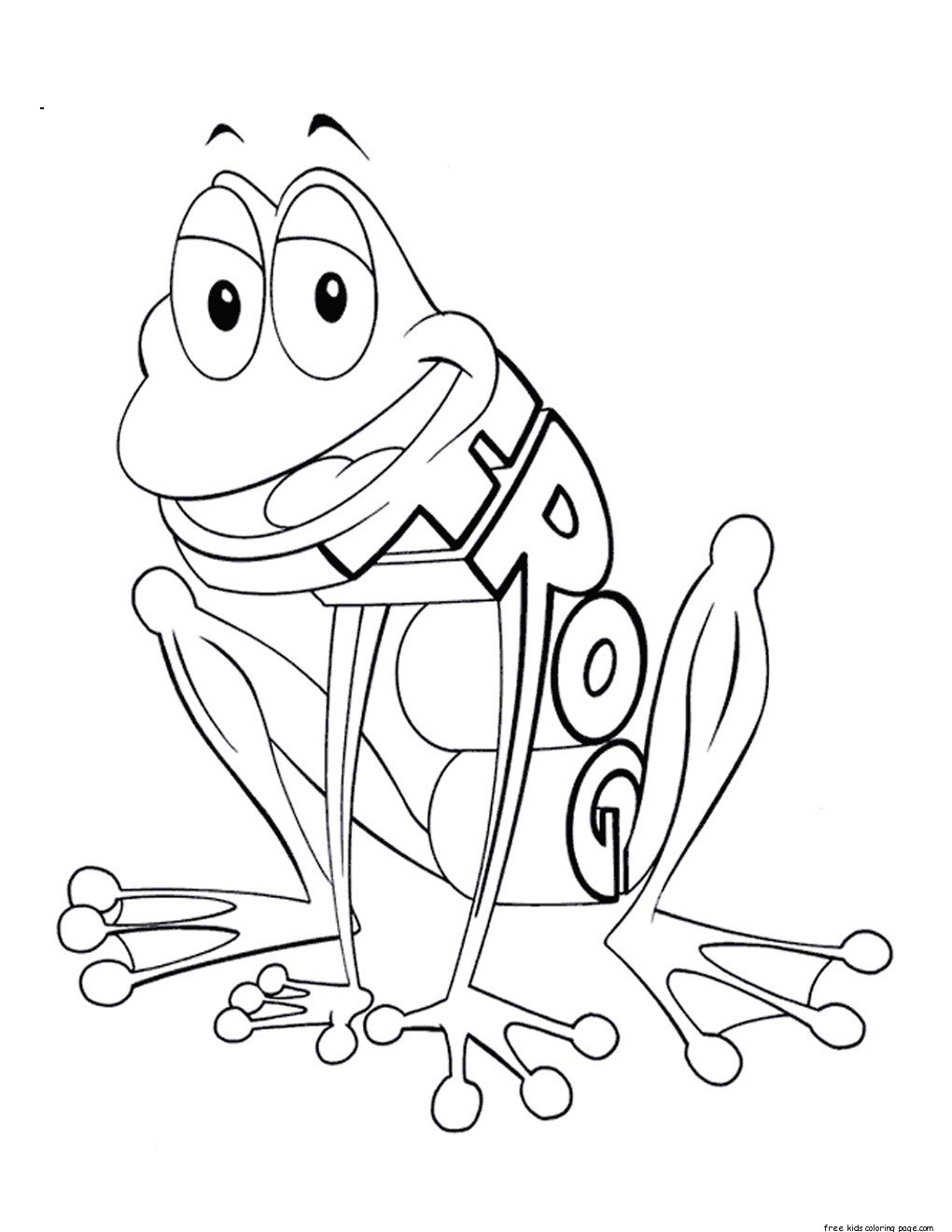 Free Toddler Coloring Pages
 Printable kindergarten alphabet worksheets f for frogFree