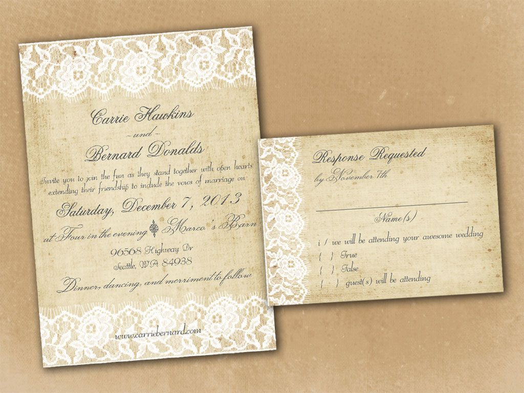 Free Wedding Invitation Maker
 wedding invitation rustic wedding invitation templates