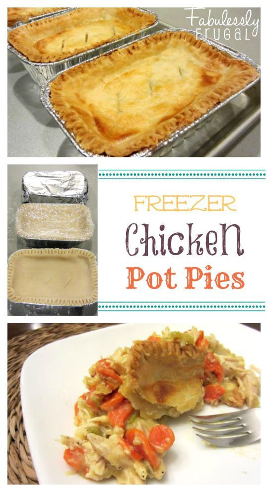Freezer Chicken Pot Pie
 Freezer Chicken Pot Pies Recipe — Dishmaps