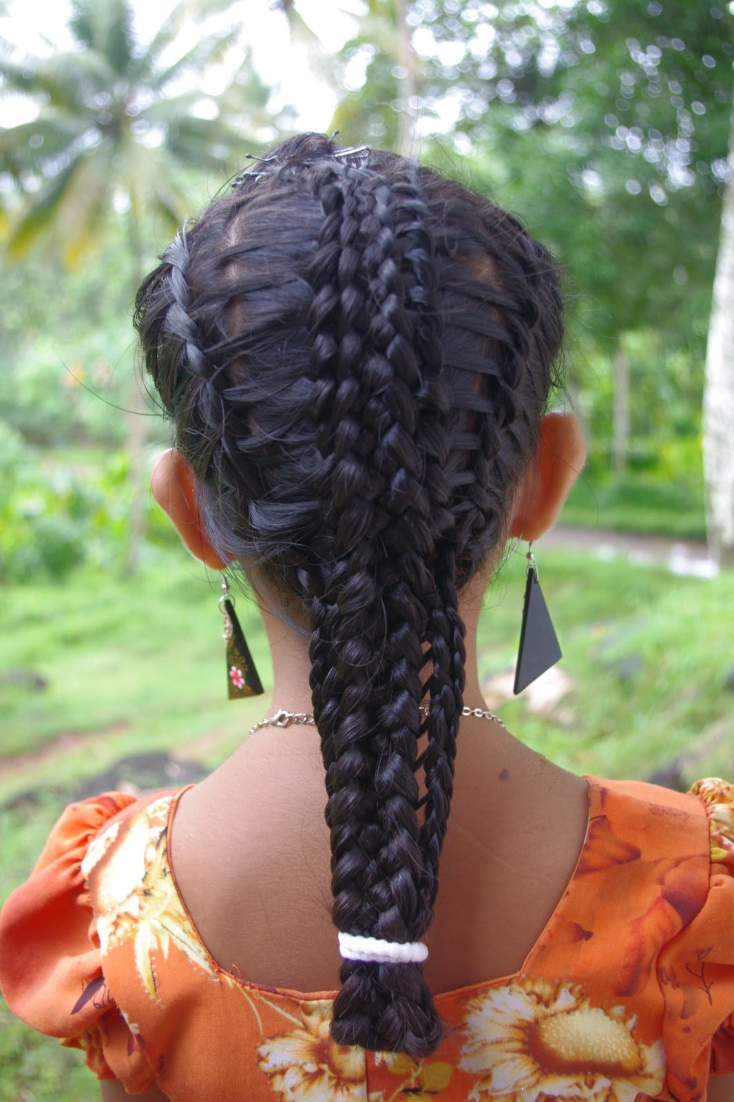 French Braid Hairstyles With Weave
 Micronesian Girl Basket Weave French Braids New