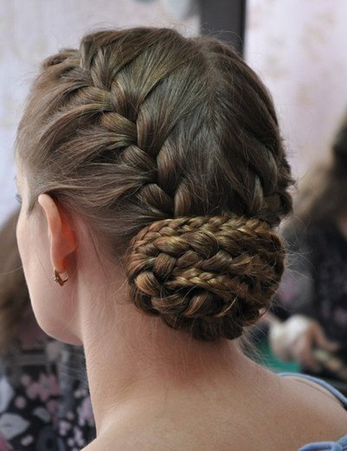 French Braid Updo Hairstyles
 20 Easy and Pretty Updo Hairstyles for Mid Length Hair