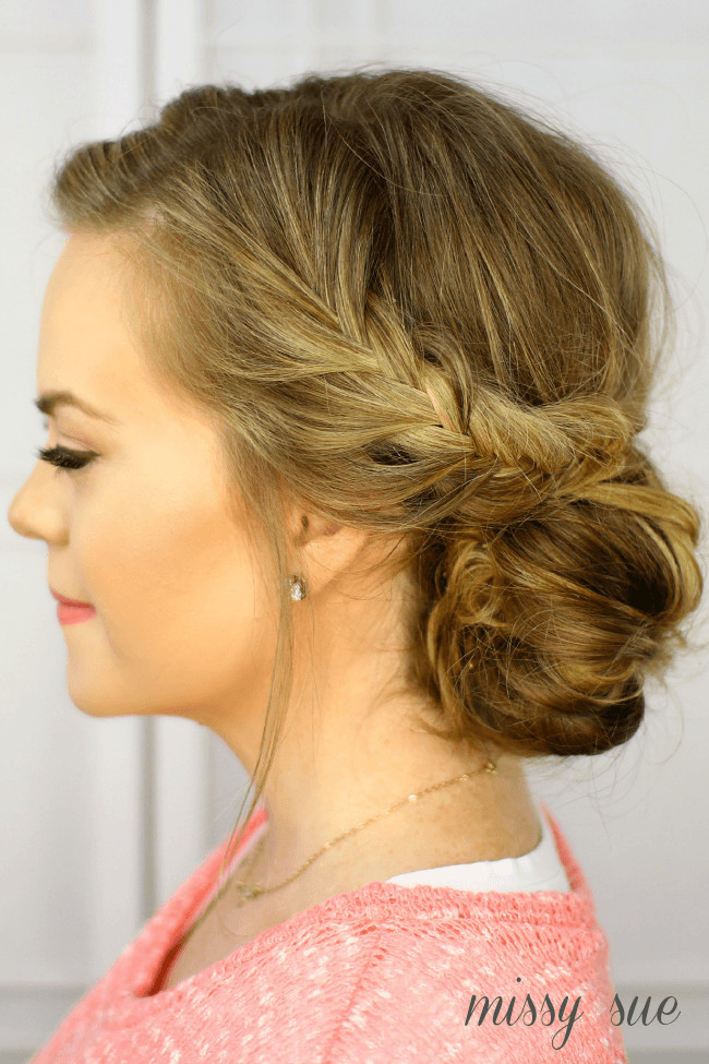French Braid Updo Hairstyles
 Waterfall French Braid Updo