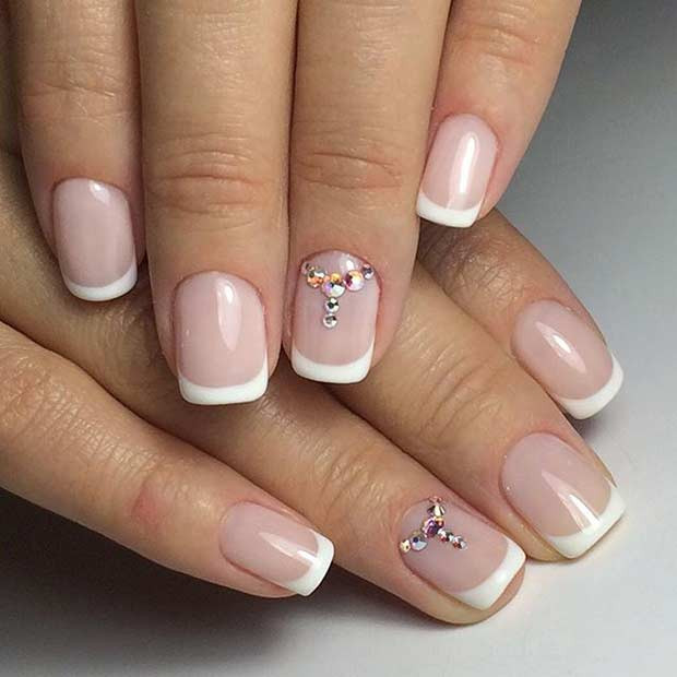 French Tip Nail Designs For Wedding
 31 Elegant Wedding Nail Art Designs Page 3 of 3