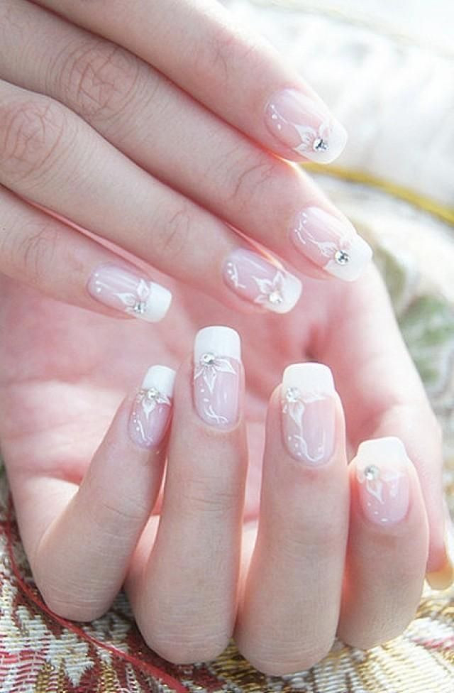 French Tip Nail Designs For Wedding
 55 Cool Wedding Nail Art Design Ideas